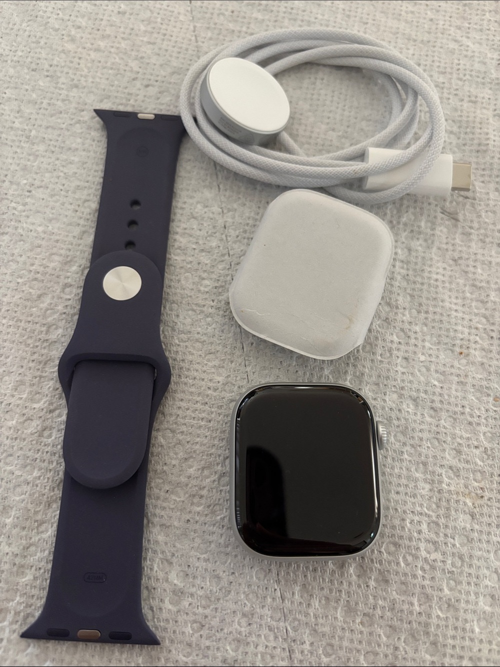 Apple Smartwatch with Deep Purple Sport Band